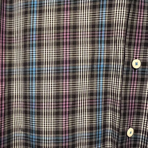 Peter Millar Crown Sport Purple & Blue Plaid Button Down Shirt Men’s Size Small - Picture 7 of 10